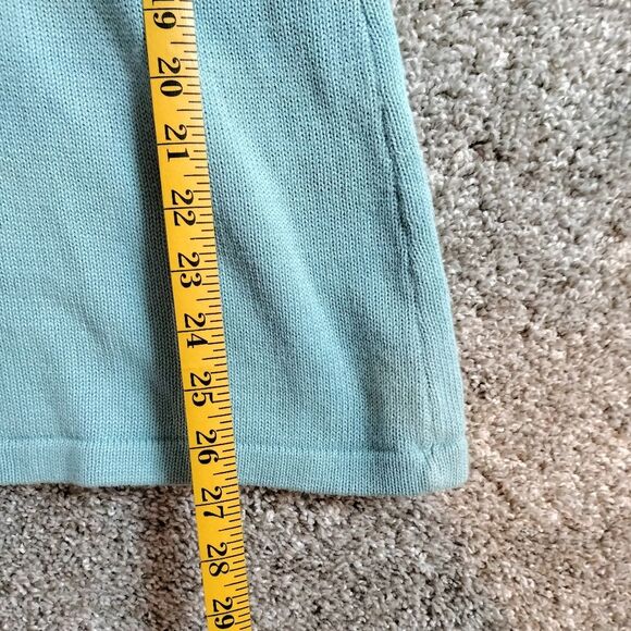 Blue Vintage Storybook Knits Sequined Embroidery Peacock Cardigan Sweater Sz M - Picture 7 of 7